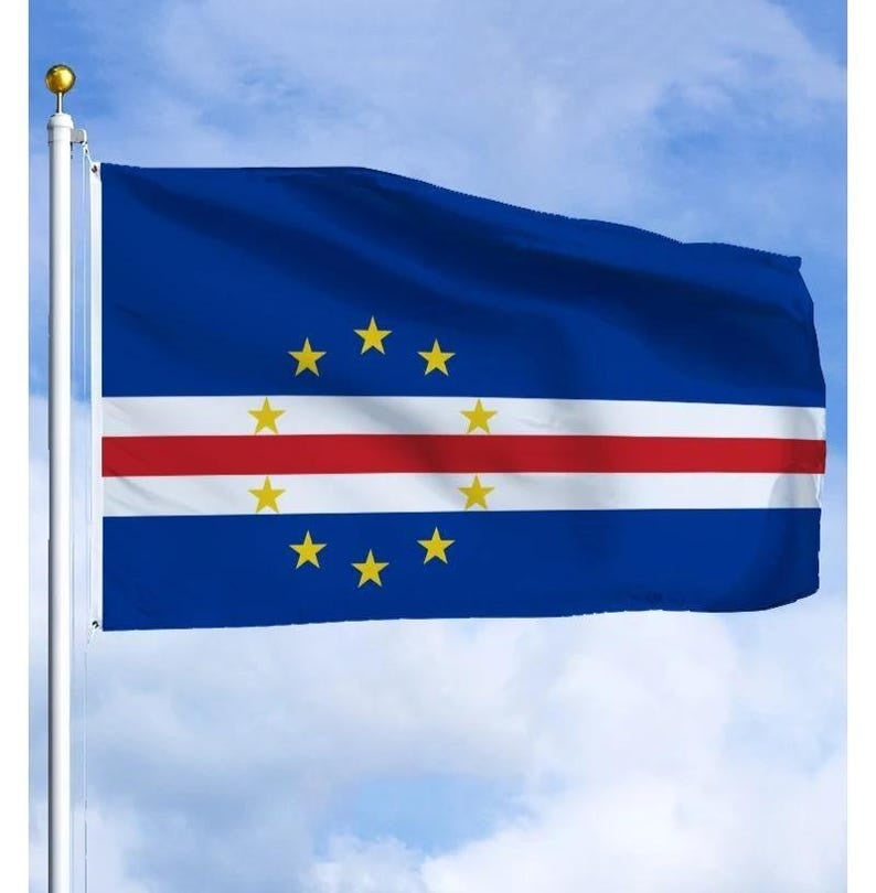 Cape Verde Flag 3x5 ft: Cabo Verde National Polyester Outdoor Flag