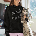 Funny Don't Care Cat Pullover Hoodie