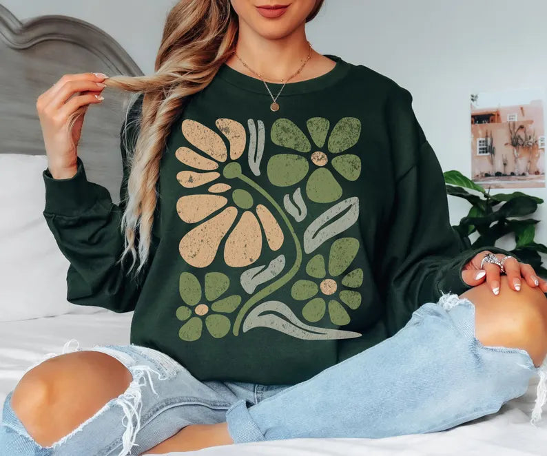 Matisse Retro Floral Long Sleeve Shirt