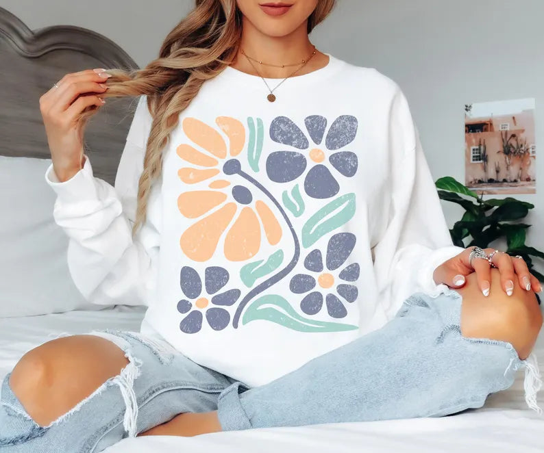 Matisse Retro Floral Long Sleeve Shirt