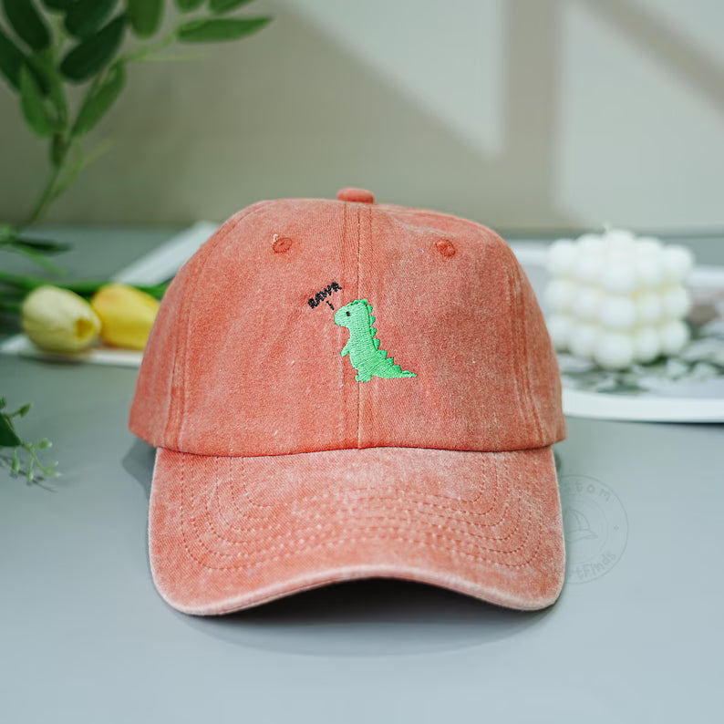 Lovely Dinosaur Embroidered Baseball Cap