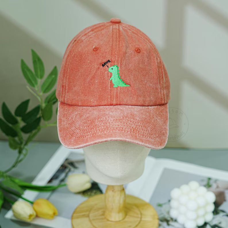 Lovely Dinosaur Embroidered Baseball Cap