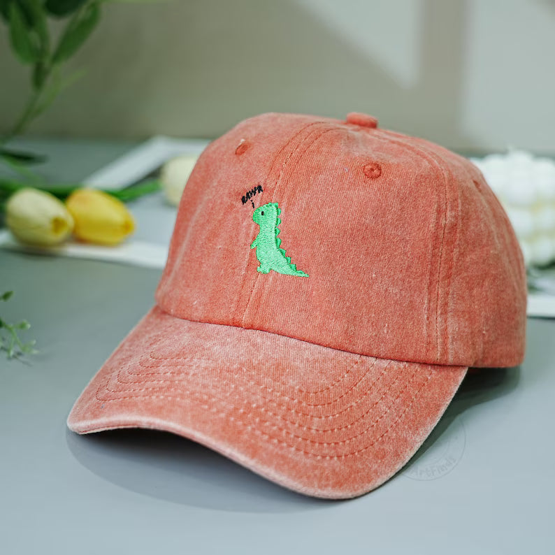 Lovely Dinosaur Embroidered Baseball Cap