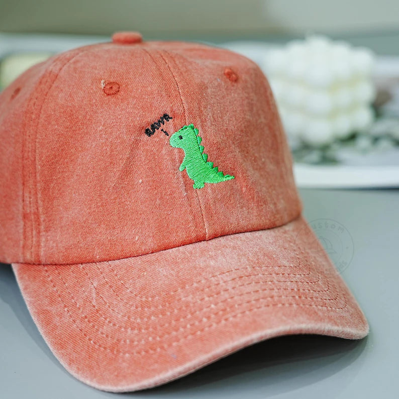 Lovely Dinosaur Embroidered Baseball Cap