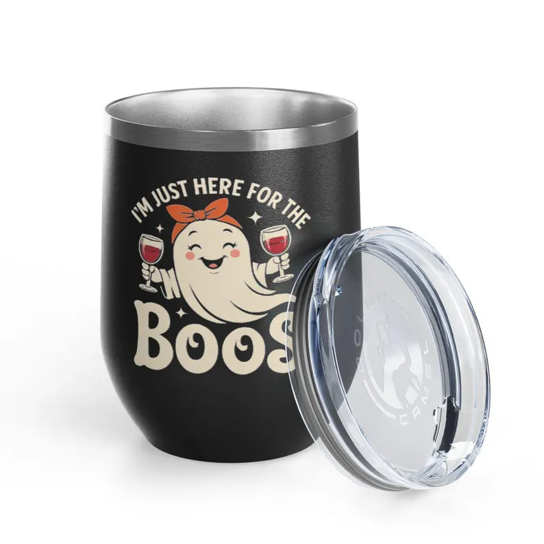 Halloween Wine Tumbler I'm Just Here for the Boos