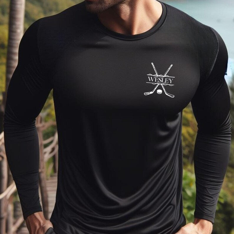 Men's Long Sleeve Hockey Dry Fit Shirt
