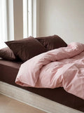 Natural Cotton Double-Sided Bedding Set