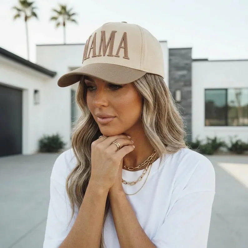 Custom Embroidered Mama Baseball Cap