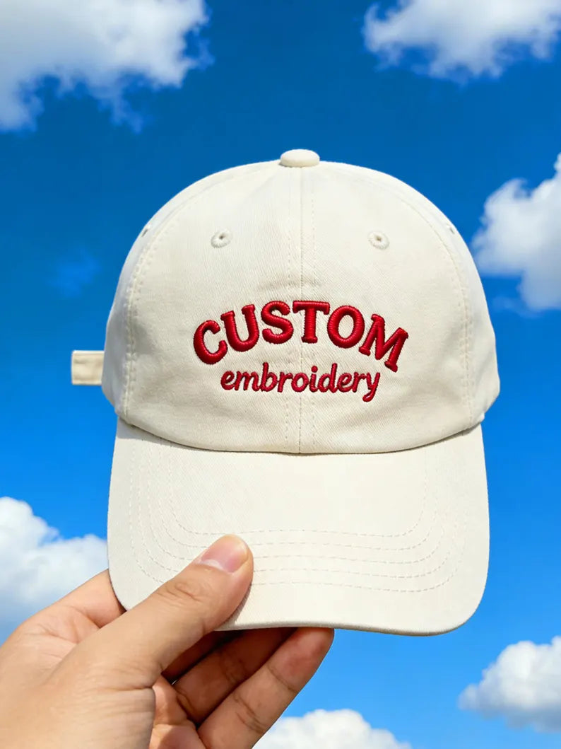 Custom Embroidered Baseball Cap | Personalized Logo Dad Hat & Trucker Cap