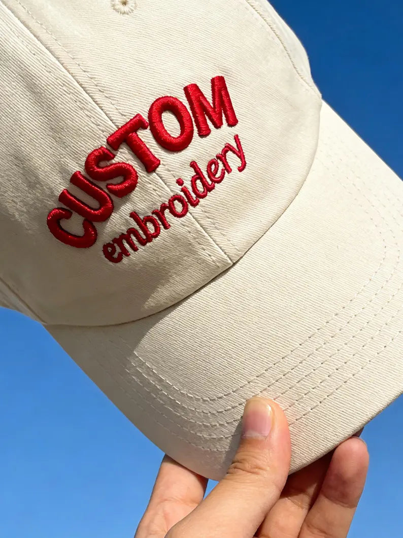 Custom Embroidered Baseball Cap | Personalized Logo Dad Hat & Trucker Cap