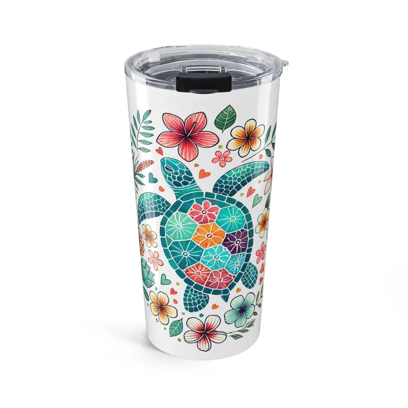Colorful Mosaic Sea Turtle 20oz Tumbler