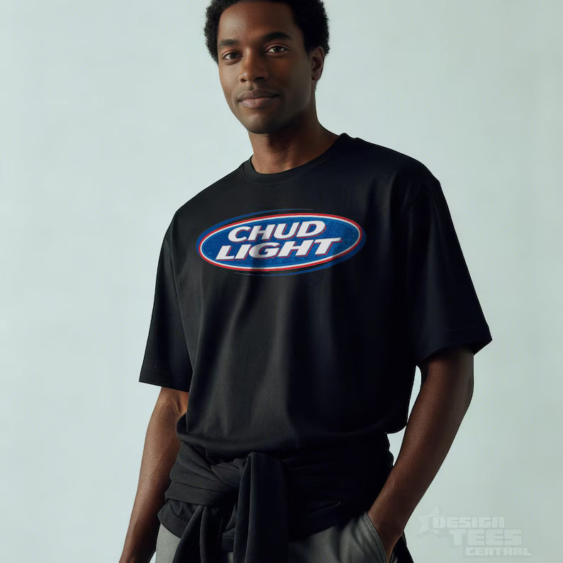 Chud Light T-Shirt Dank Meme Retro Vintage Cotton TShirt