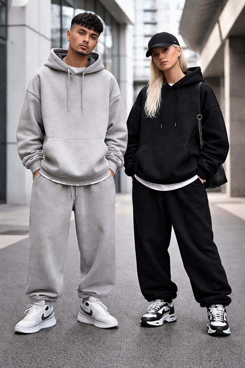 Oversized Streetwear Hoodie & Joggers Set