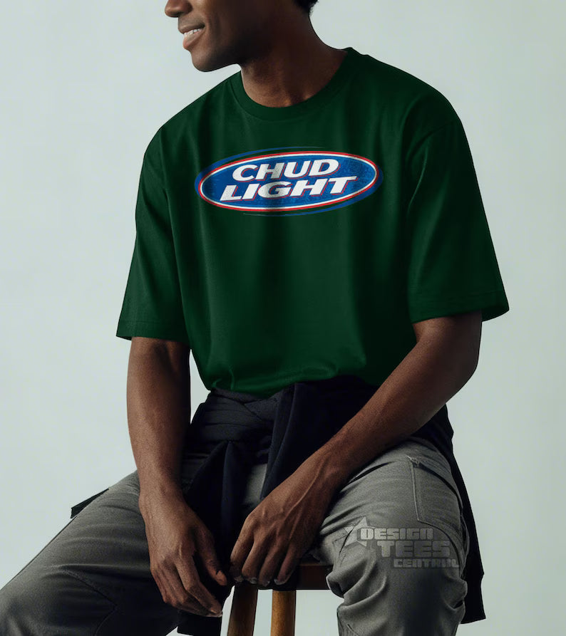 Chud Light T-Shirt Dank Meme Retro Vintage Cotton TShirt