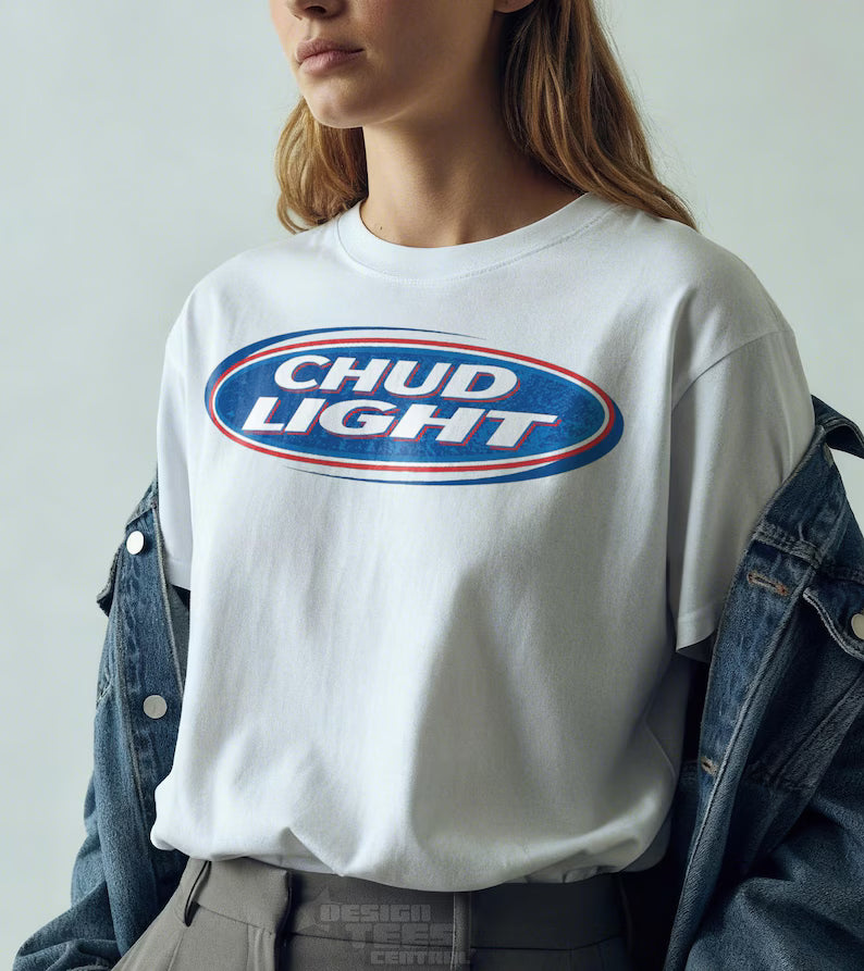 Chud Light T-Shirt Dank Meme Retro Vintage Cotton TShirt