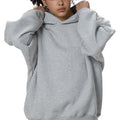 Fleeced Boxy Hoodie Heavyweight Streetwear Pullover