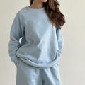 Cotton Loungewear Sweatshirt | Cozy Sustainable Fleece Pullover
