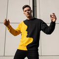 Men's Two-Tone Silhouette Graphic Sweatshirt