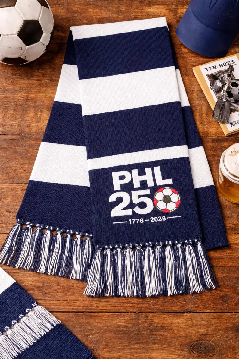 PHL 250 Philadelphia 2026 Soccer Scarf