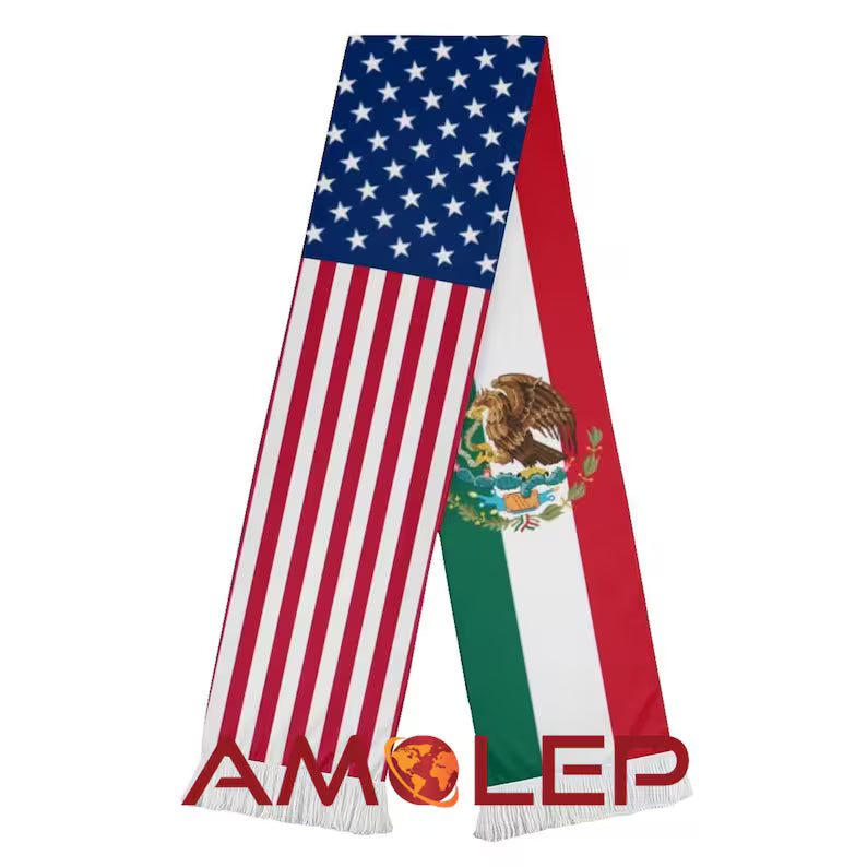 Personalized Binational Football Fan Scarf