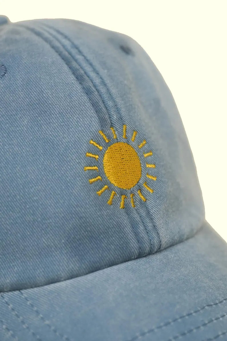 Bestickte Sonne Baseball Cap Stylische Baumwoll Sun Cap