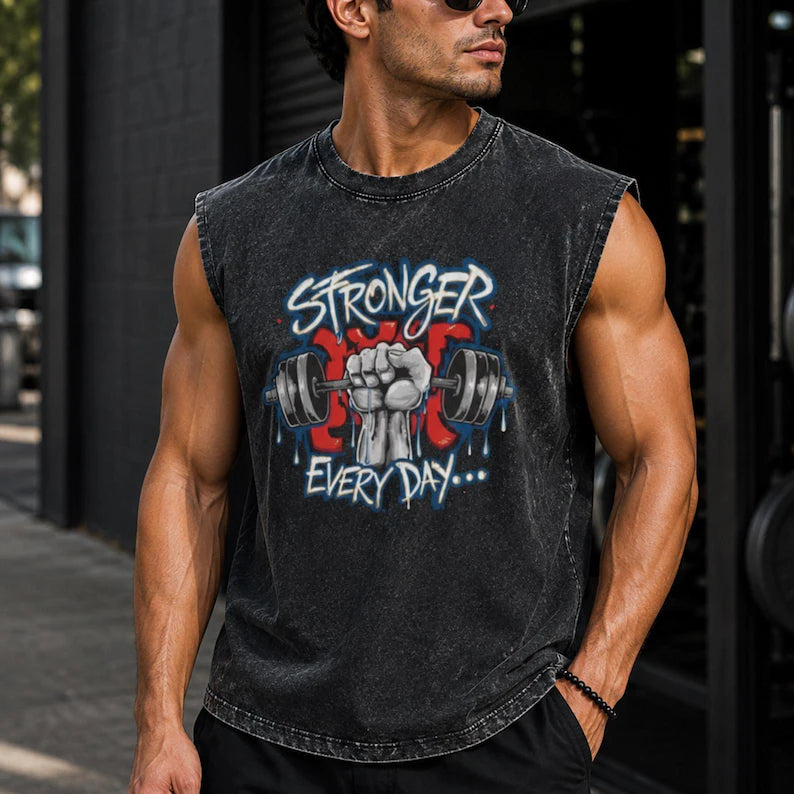 Vintage Washed Graphic Tank Top
