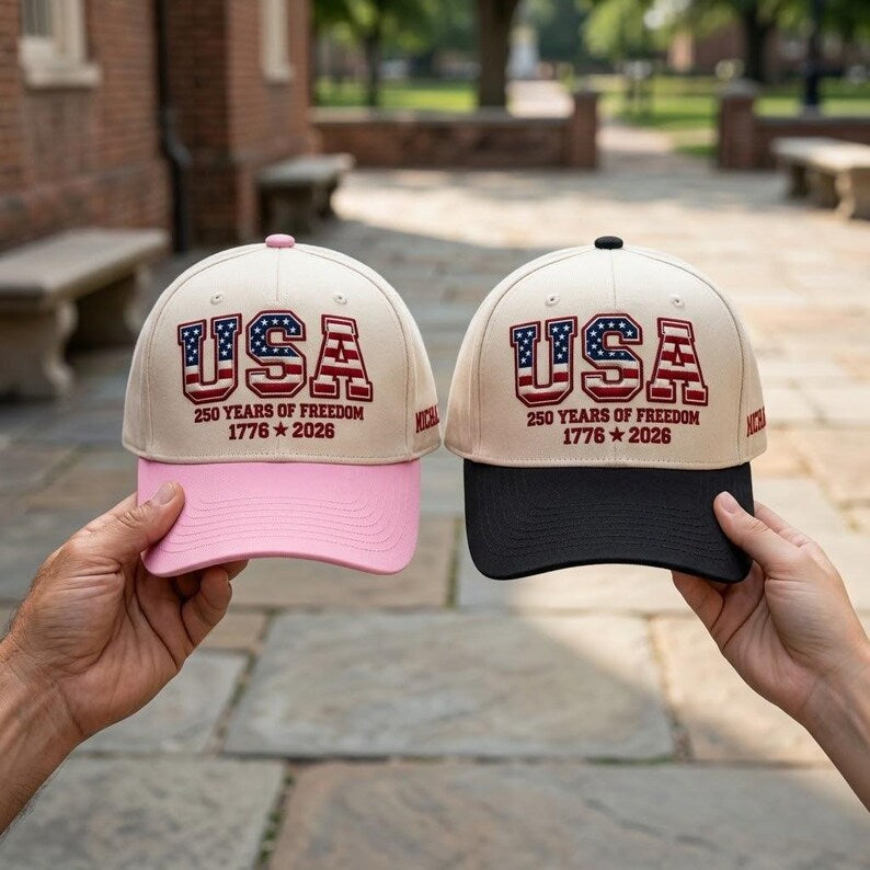 Embroidered USA 250th Anniversary Baseball Cap