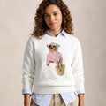 Women’s Character Knit Sweater | Soft Crewneck Preppy Graphic Pullover Jumper