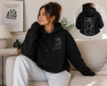 Minimalist Line Art Embroidered Hoodie - Oversized Pullover & Aesthetic Unisex Sweatshirt