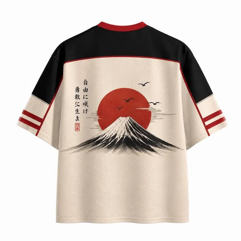 Japan Mount Fuji Cherry Blossom Soccer Jersey