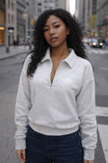 "I AM ENOUGH" QEO Quarter-Zip Sweater
