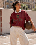 Spain Pinstripe Soccer Jersey