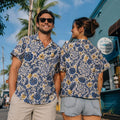 Hawaiian Shirt Funny Tropical Aloha: Pineapple Floral Button Up
