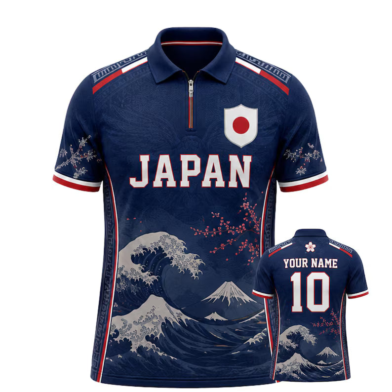 Personalised Lightweight Japanese Flag Jersey