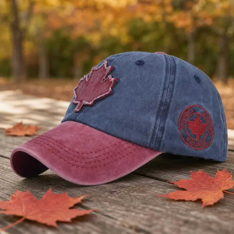 Vintage Distressed Canada Maple Leaf Patch Cap