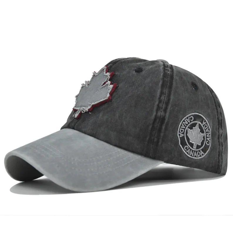 Vintage Distressed Canada Maple Leaf Patch Cap