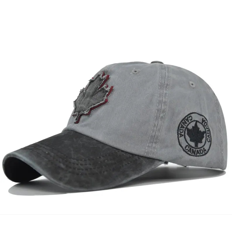 Vintage Distressed Canada Maple Leaf Patch Cap